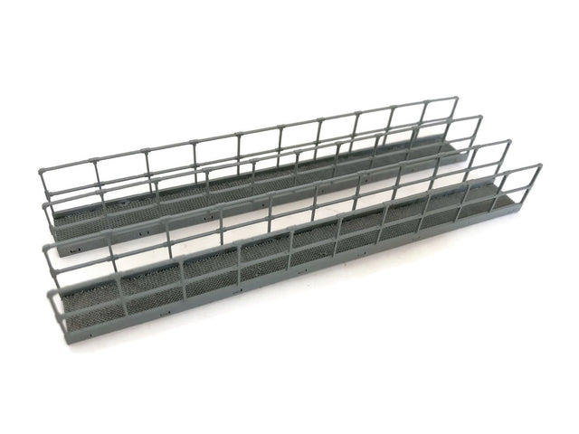 LX241-64 Laser Cut Industrial Walkways With Railings - 1:64