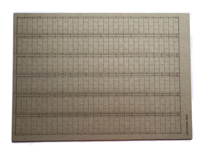 LX253-OO Laser Cut Card Pavement Strips (Pack of 6) - OO/4mm/1:76