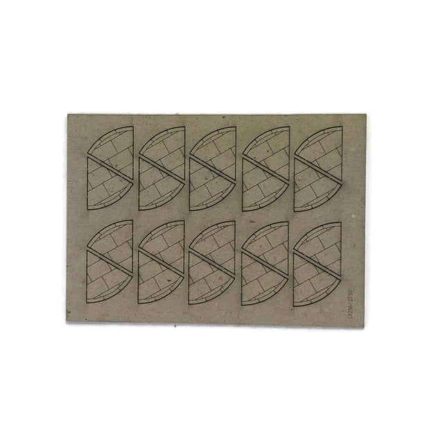 LX256-120 Grey Concrete Slabbed 60 Degree Pavement Corners (Pack of 20) - TT:120