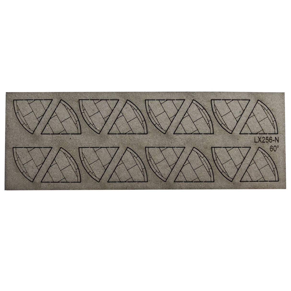 LX256-N Laser Cut Card 60 Degree Pavement Corners (Pack of 16) - N/2mm/1:148