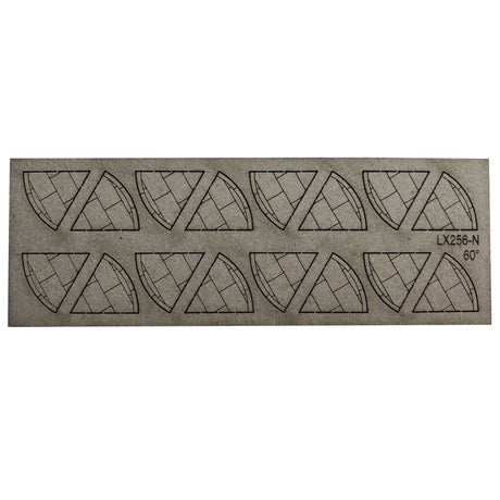 LX256-N Laser Cut Card 60 Degree Pavement Corners (Pack of 16) - N/2mm/1:148