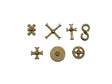 LX257-OO Traditional Wall Tie Pattress Plates (Pack of 94) - OO/4mm/1:76
