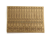 LX257-OO Traditional Wall Tie Pattress Plates (Pack of 94) - OO/4mm/1:76