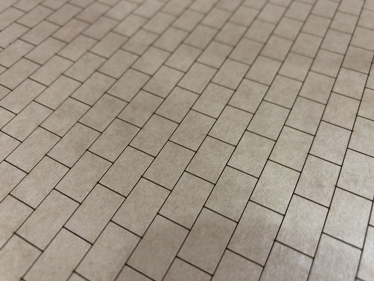 LX264-OO 3ft x 2ft Paving Slabs Engraved Sheet (144mm x 272mm) - OO/4mm/1:76