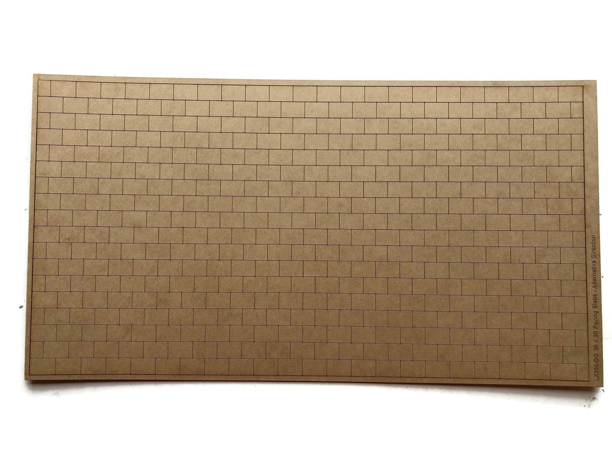 LX264-OO 3ft x 2ft Paving Slabs Engraved Sheet (144mm x 272mm) - OO/4mm/1:76