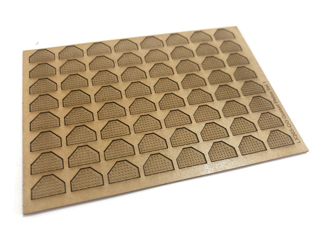 LX265-OO Gusset Plates Set 1 (Pack of 64) - OO/4mm/1:76