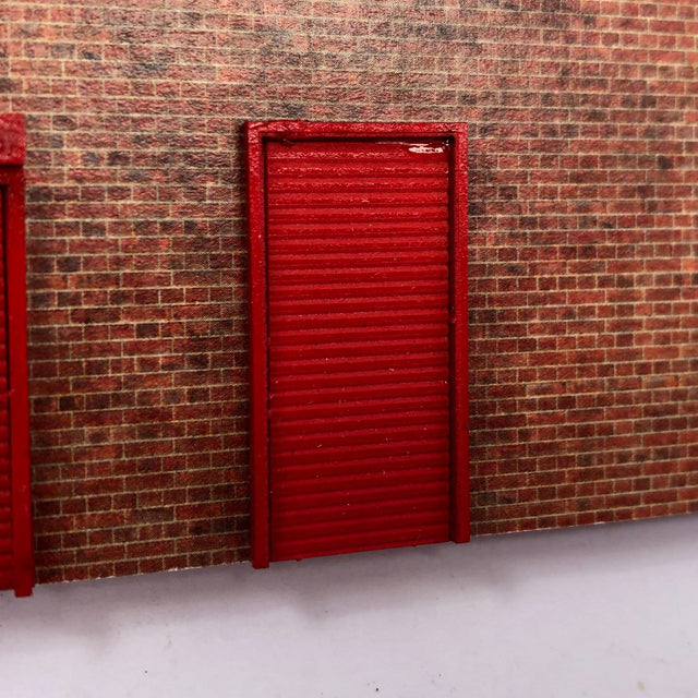 LX277-OO Personnel Roller Shutter Doors Set 2 (15.4mm x 29.2mm) (Pack of 6) - OO/4mm/1:76