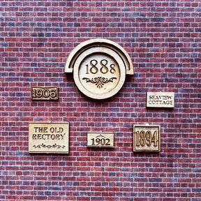 LX287-OO Building Date Stones & House Names (Pack of 26) - OO/4mm/1:76