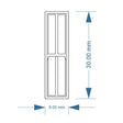 LX289-OO Narrow 4 Pane Sash Windows (Pack of 5) - OO/4mm/1:76