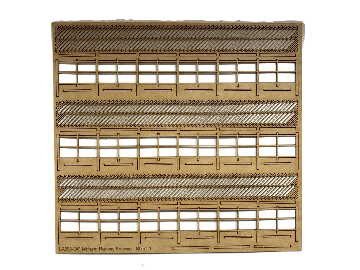LX293-OO Midland Railway / LMS Fencing (87cm) - OO/4mm/1:76