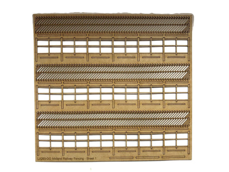 LX293-OO Midland Railway / LMS Fencing (87cm) - OO/4mm/1:76