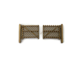 LX295-OO Midland Railway / LMS Platform Gates (Pack of 4) - OO/4mm/1:76