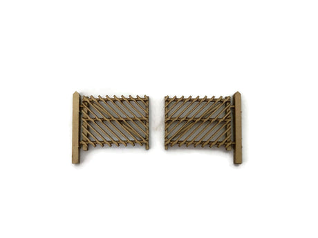 LX295-OO Midland Railway / LMS Platform Gates (Pack of 4) - OO/4mm/1:76