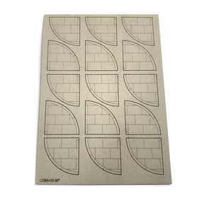 LX304-OO Laser Cut Card 90 Degree Pavement Corners (Pack of 15) - OO/4mm/1:76
