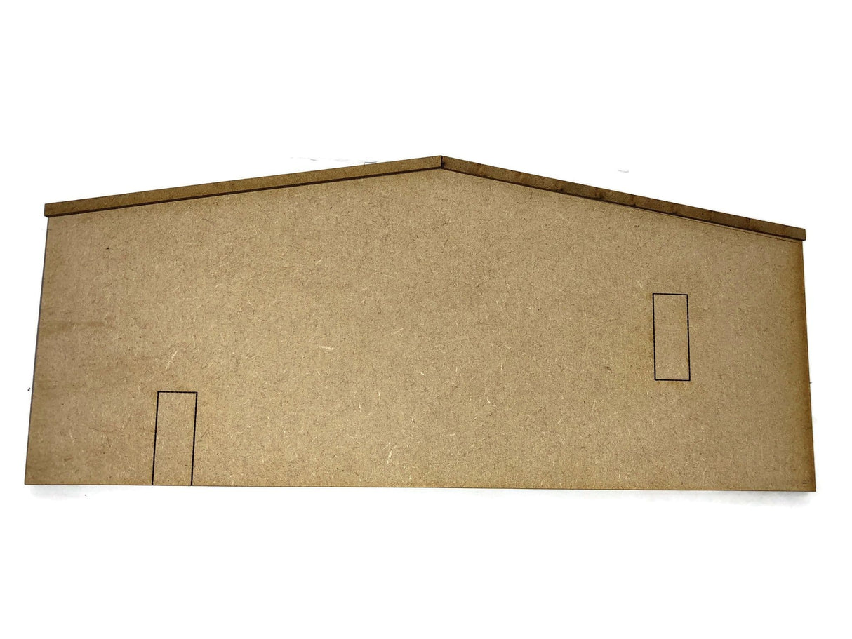 LX308-OO Ultra- Low Relief Industrial Unit / Warehouse End Wall Blanks (Set 1) - OO/4mm/1:76