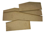 LX308-OO Ultra- Low Relief Industrial Unit / Warehouse End Wall Blanks (Set 1) - OO/4mm/1:76