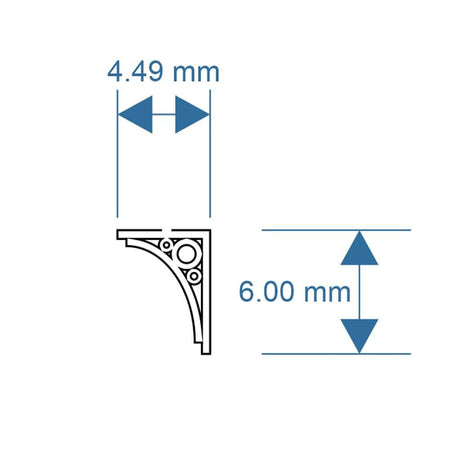 LX347-N Canopy Brackets Pack 3 N/2mm/1:148