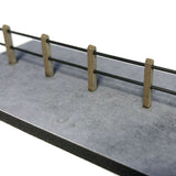 LX380-OO Concrete Barrel Rail Safety Fencing (Double Rail) - OO/4mm/1:76