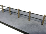 LX380-OO Concrete Barrel Rail Safety Fencing (Double Rail) - OO/4mm/1:76