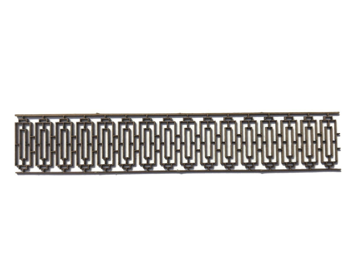 LX393-OO 4ft Art Deco Wrought Iron Railings - OO/4mm/1:76