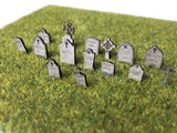 LX394-O Laser Cut Gravestones (Pack of 40) - O/7mm/1:43