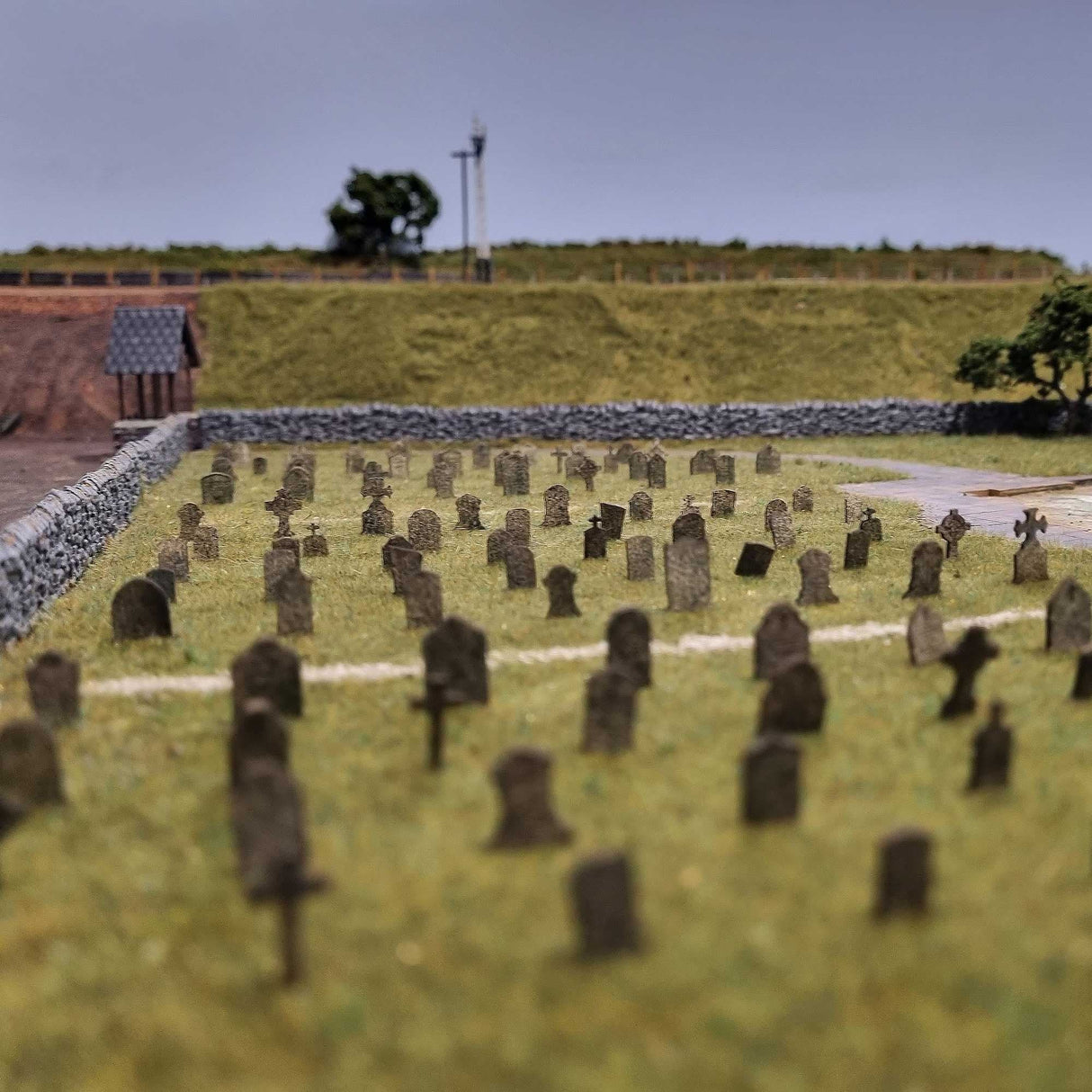 LX394-OO Laser Cut Gravestones (Pack of 58) - OO/4mm/1:76
