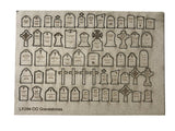 LX394-TT Laser Cut Gravestones (Pack of 58) - TT/3mm/1:100