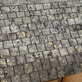 LX410-N Pre-Weathered Laser Cut Roof Slates Texture Paper (A5 Sheet) - N/2mm/1:148