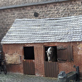 LX410-OO Pre-Weathered Laser Cut Roof Slates (A4 Sheet) - OO/4mm/1:76