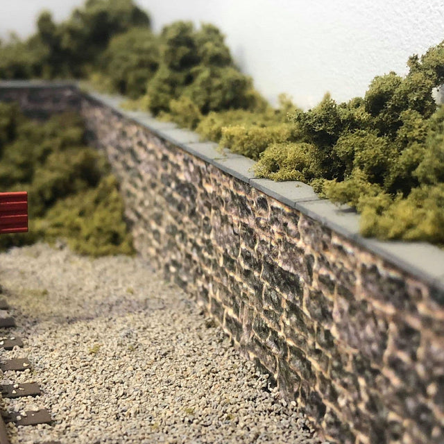 LX412-OO 7.5mm Wide Coping Stones For Walls (Pack of 9 Strips) OO/4mm/1:76