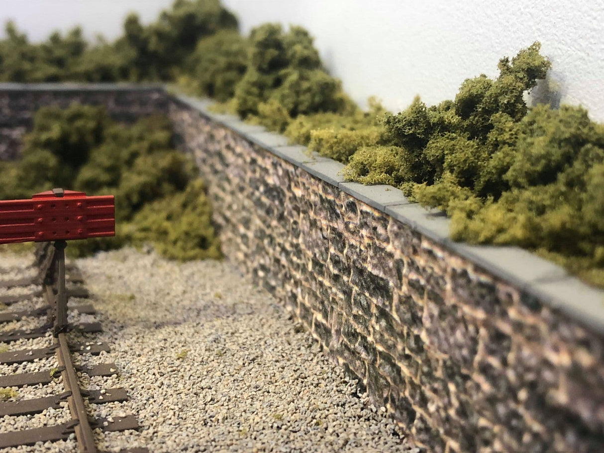 LX412-OO 7.5mm Wide Coping Stones For Walls (Pack of 9 Strips) OO/4mm/1:76