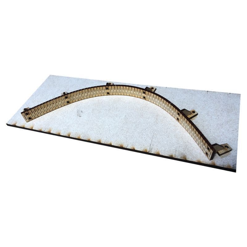 LX414-OO Curved Platform Kit With Flexible Walls For Custom Station Platforms - OO/4mm/1:76