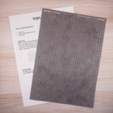 LX415-OO Lightly Weathered Laser Cut Roof Slates (A4 Sheet) - OO/4mm/1:76