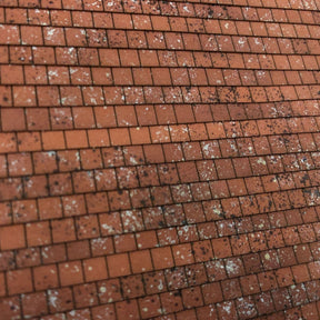LX418-N Pre-Weathered Laser Cut Terracotta Roof Tiles Texture Paper (A5 Sheet) - N/2mm/1:148