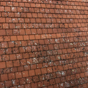 LX418-O Pre-Weathered Laser Cut Terracotta Roof Tiles Texture Paper (A4 Sheet) - O/7mm/1:43