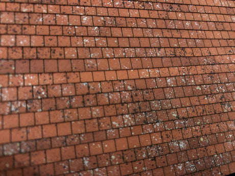 LX418-OO Pre-Weathered Laser Cut Terracotta Roof Tiles (A4 Sheet) OO/4mm/1:76