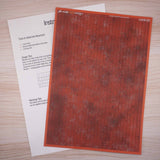 LX418-OO Pre-Weathered Laser Cut Terracotta Roof Tiles (A4 Sheet) OO/4mm/1:76