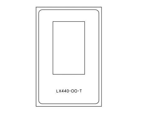LX440-OO-T Large Sash Windows Cutting Template