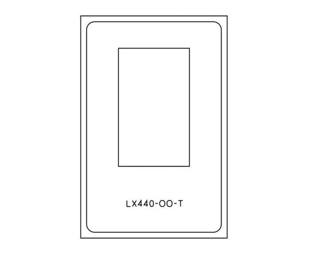 LX440-OO-T Large Sash Windows Cutting Template