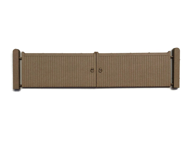 LX443-N Large Wooden Factory Gates - Type 2 - N/2mm/1:148