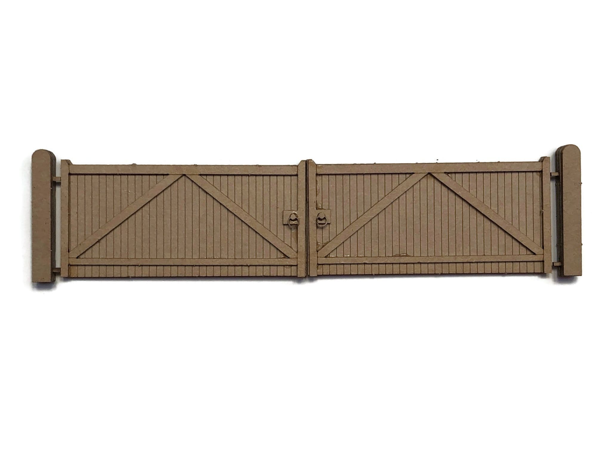 LX443-N Large Wooden Factory Gates - Type 2 - N/2mm/1148 – Scale