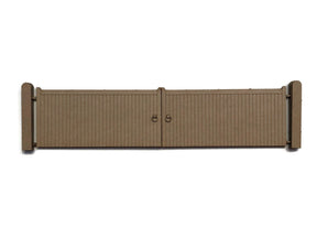 LX443-OO Large Wooden Factory Gates - Type 2 - OO/4mm/1:76