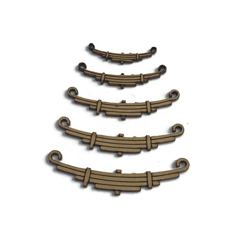 LX445-OO Assorted Leaf Springs (Pack of 46) - OO/4mm/1:76