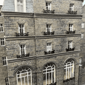 LX451-OO Juliette Balcony Railings (9 short & 4 long) - OO/4mm/1:76