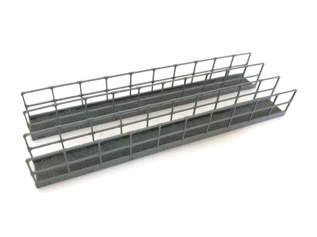LX452-OO Extra Long Laser Cut Industrial Walkways With Railings (280mm) - OO/4mm/1:76