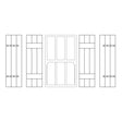 LX460-OO Shutters To Fit 12mm x 20mm Windows (Pack Of 12) - OO/4mm/1:76