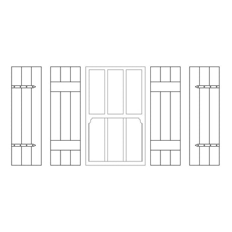 LX460-OO Shutters To Fit 12mm x 20mm Windows (Pack Of 12) - OO/4mm/1:76