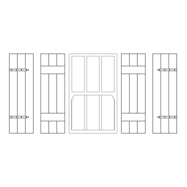 LX460-OO Shutters To Fit 12mm x 20mm Windows (Pack Of 12) - OO/4mm/1:76