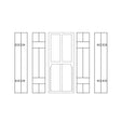 LX461-OO Shutters To Fit 8mm x 20mm Windows (Pack Of 12) - OO/4mm/1:76