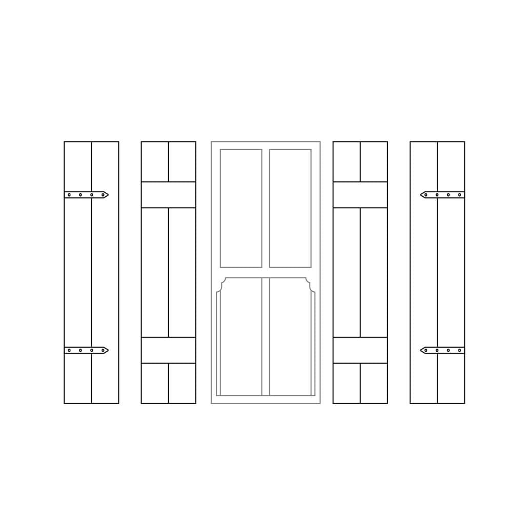 LX461-OO Shutters To Fit 8mm x 20mm Windows (Pack Of 12) - OO/4mm/1:76